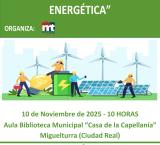 Cartel Charla Eficiencia Energética, Miguelturra noviembre 2025