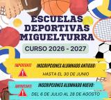 escuelas deportivas 2026-2027