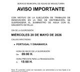 Corte suministro agua 20 de mayo de 2026, Miguelturra