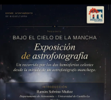 Cartel exposición Bajo el cielo de la Mancha, Miguelturra mayo de 2026