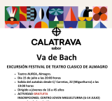 Cartel excursión Teatro Almagro, Miguelturra julio de 2026