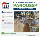 Cartel cuidemos nuestros parques, Miguelturra julio 2026