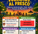 Cartel Volvamos al Fresco, evento aplazado, Miguelturra julio 2026