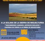 Cartel ruta histórico senderista a la Sola de Miguelturra, julio 2026