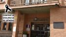 fachada contra la violencia de género
