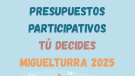 Flayer 2 Presupuestos Participativos, Miguelturra 2025